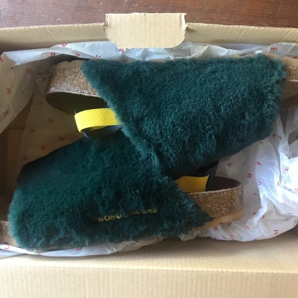 Bobo Choses Faux Fur Sandals Midnight Blue - Picture 9 of 16